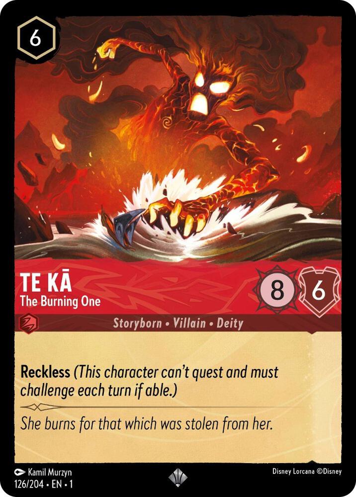 Te Ka The Burning One 126/204 (The First Chapter)  | Good Games Adelaide SA