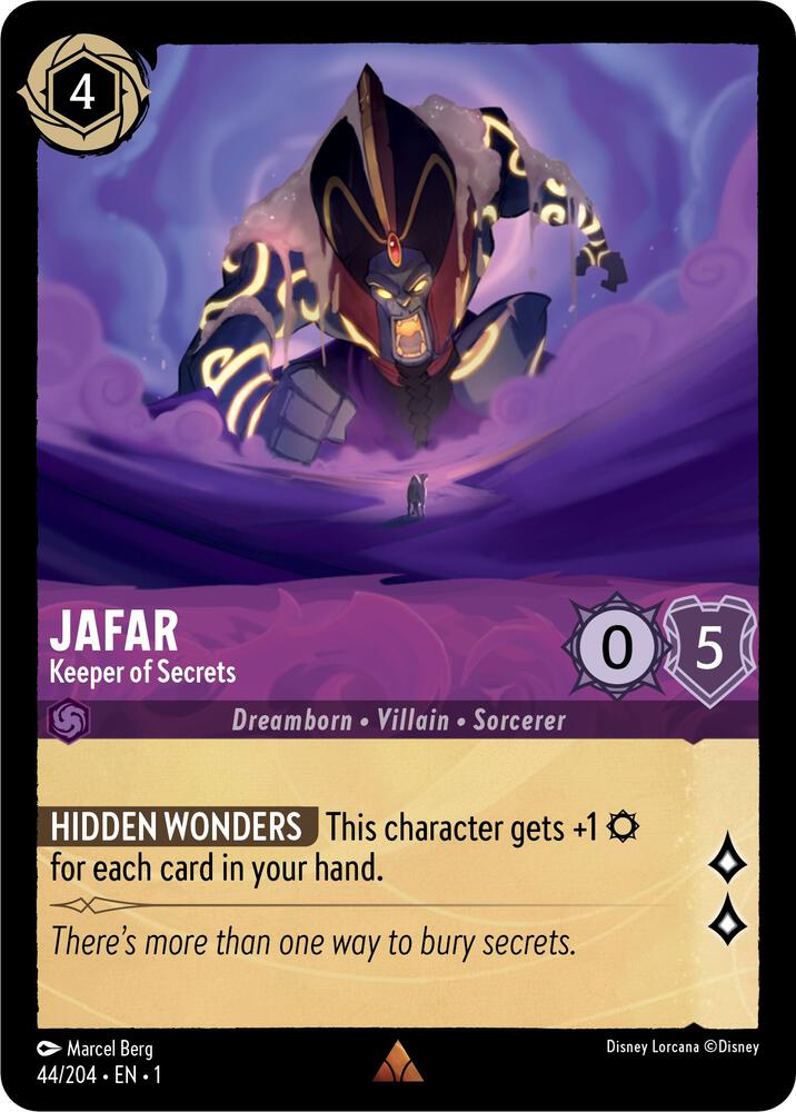 Jafar, Keeper of Secrets 44/204 (The First Chapter)  - Cold Foil | Good Games Adelaide SA