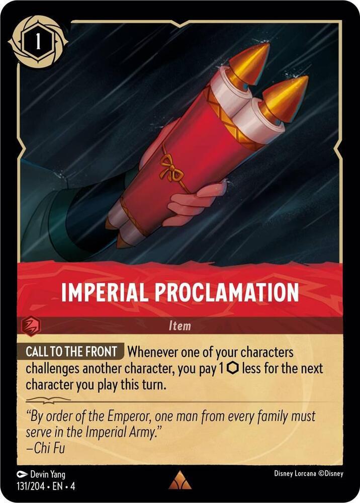 Imperial Proclamation 131/204 (Ursula's Return)  | Good Games Adelaide SA