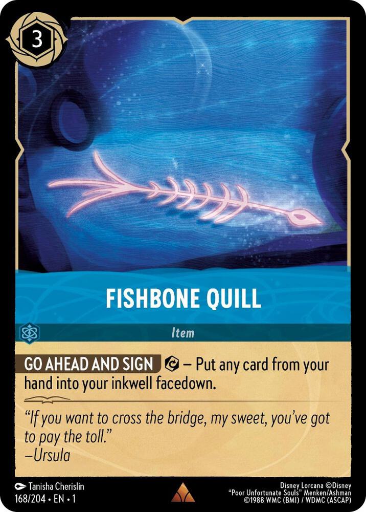 Fishbone Quill 168/204 (The First Chapter)  - Cold Foil | Good Games Adelaide SA