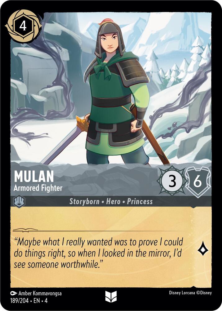 Mulan Armored Fighter 189/204 (Ursula's Return)  | Good Games Adelaide SA