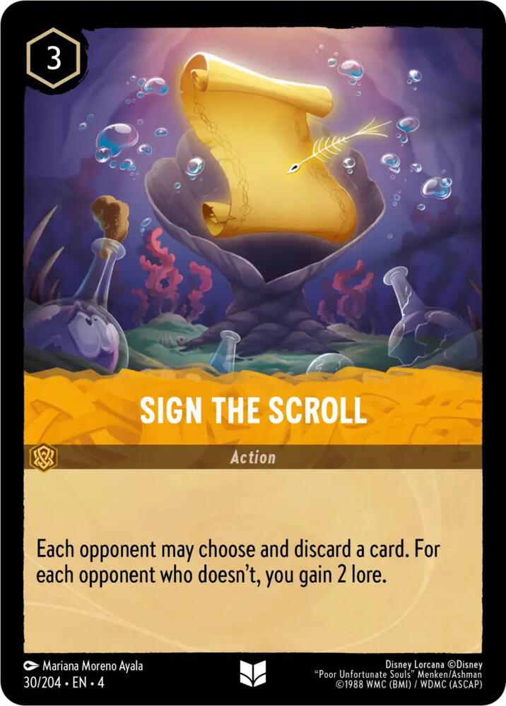 Sign the Scroll 30/204 (Ursula's Return)  | Good Games Adelaide SA