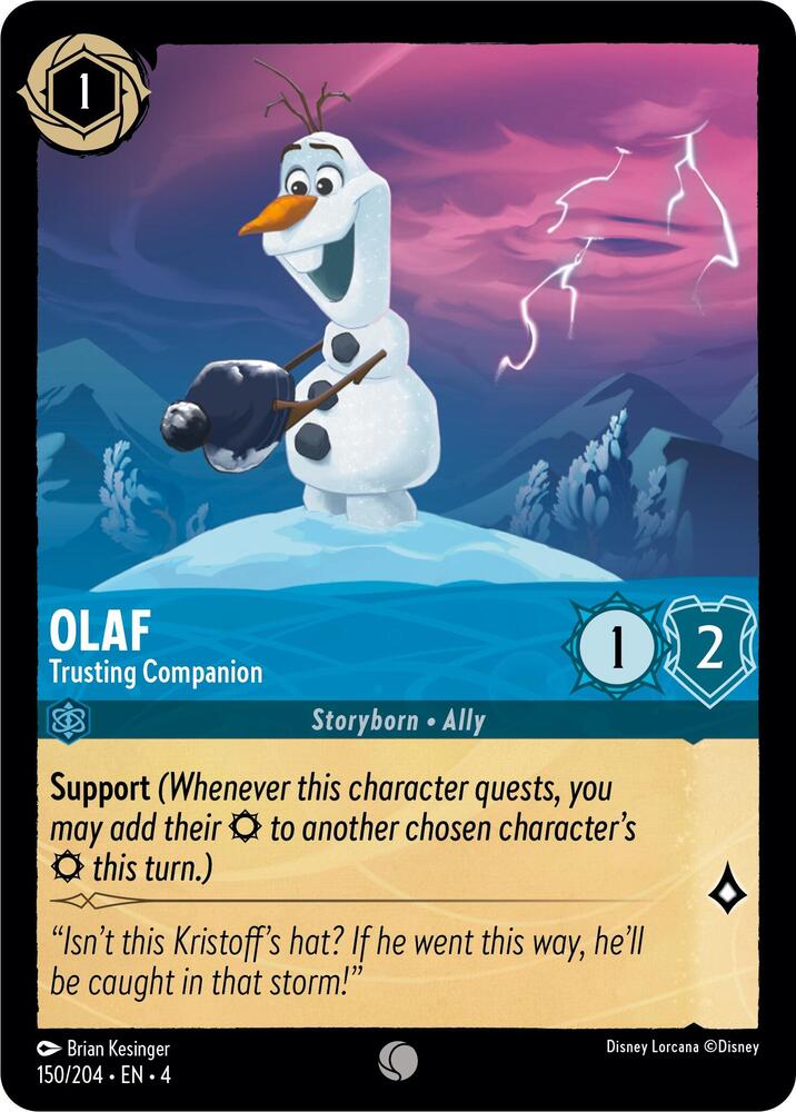 Olaf Trusting Companion 150/204 (Ursula's Return)  | Good Games Adelaide SA