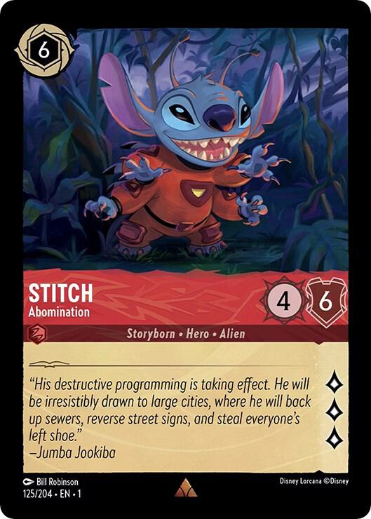Stitch Abomination 125/204 (The First Chapter)  | Good Games Adelaide SA