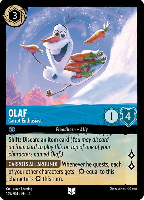 Olaf Carrot Enthusiast 149/204 (Ursula's Return)  | Good Games Adelaide SA