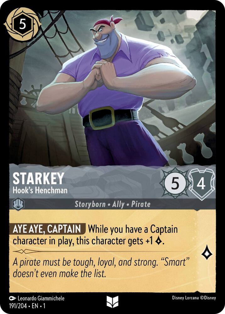 Starkey Hooks Henchman 191/204 (The First Chapter)  - Cold Foil | Good Games Adelaide SA