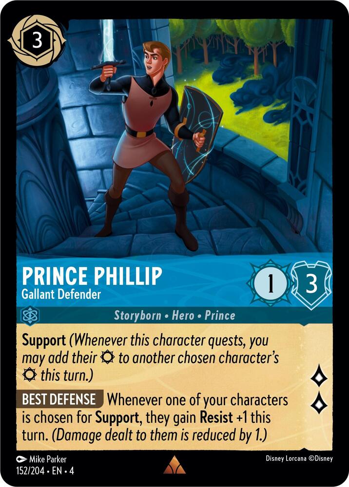 Prince Phillip Gallant Defender 152/204 (Ursula's Return)  - Cold Foil | Good Games Adelaide SA