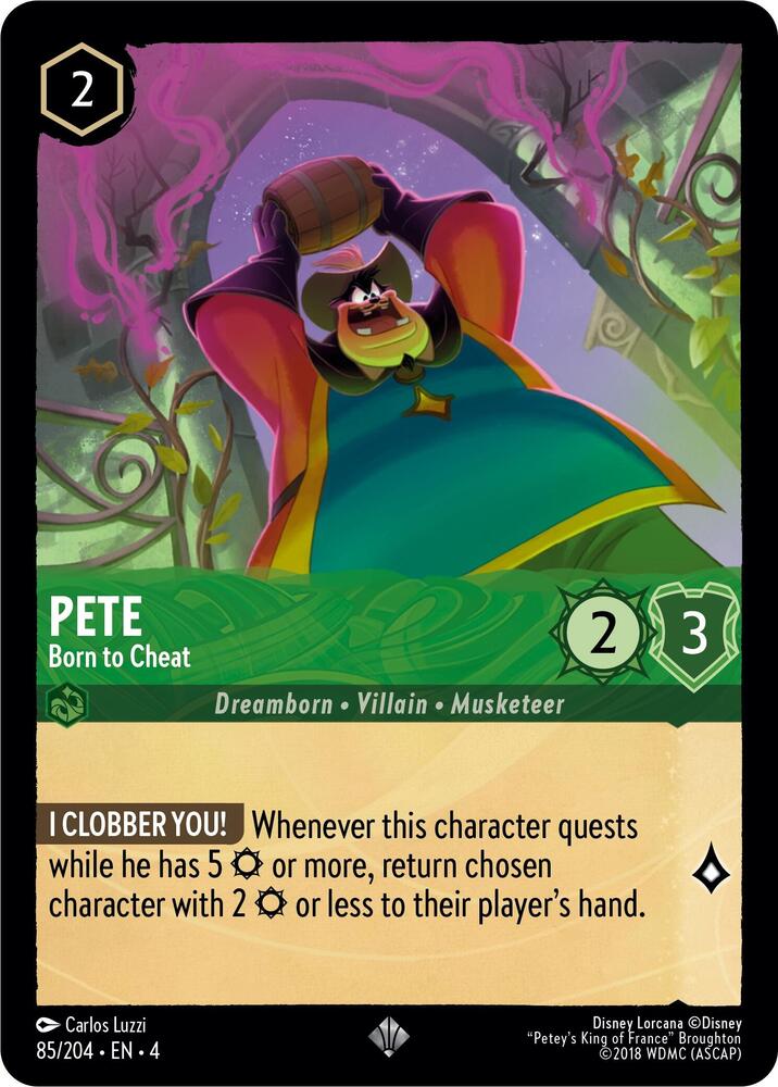 Pete Born to Cheat 85/204 (Ursula's Return)  - Cold Foil | Good Games Adelaide SA