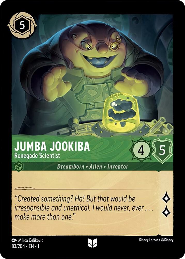 Jumba Jookiba Renegade Scientist 83/204 (The First Chapter)  | Good Games Adelaide SA