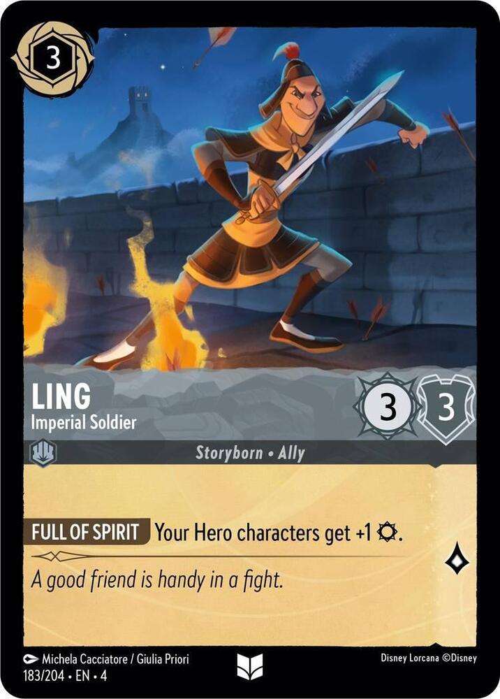 Ling Imperial Soldier 183/204 (Ursula's Return)  | Good Games Adelaide SA