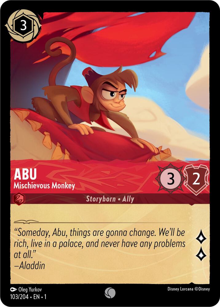 Abu Mischievous Monkey 103/204 (The First Chapter)  - Cold Foil | Good Games Adelaide SA
