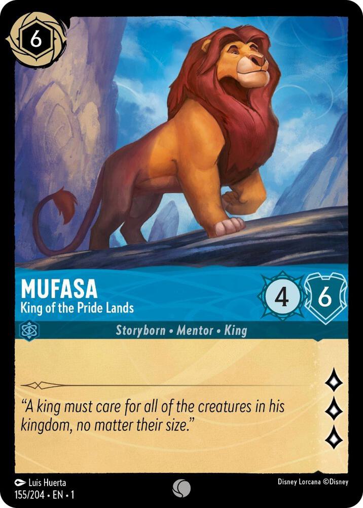 Mufasa King of the Pride Lands 155/204 (The First Chapter)  | Good Games Adelaide SA
