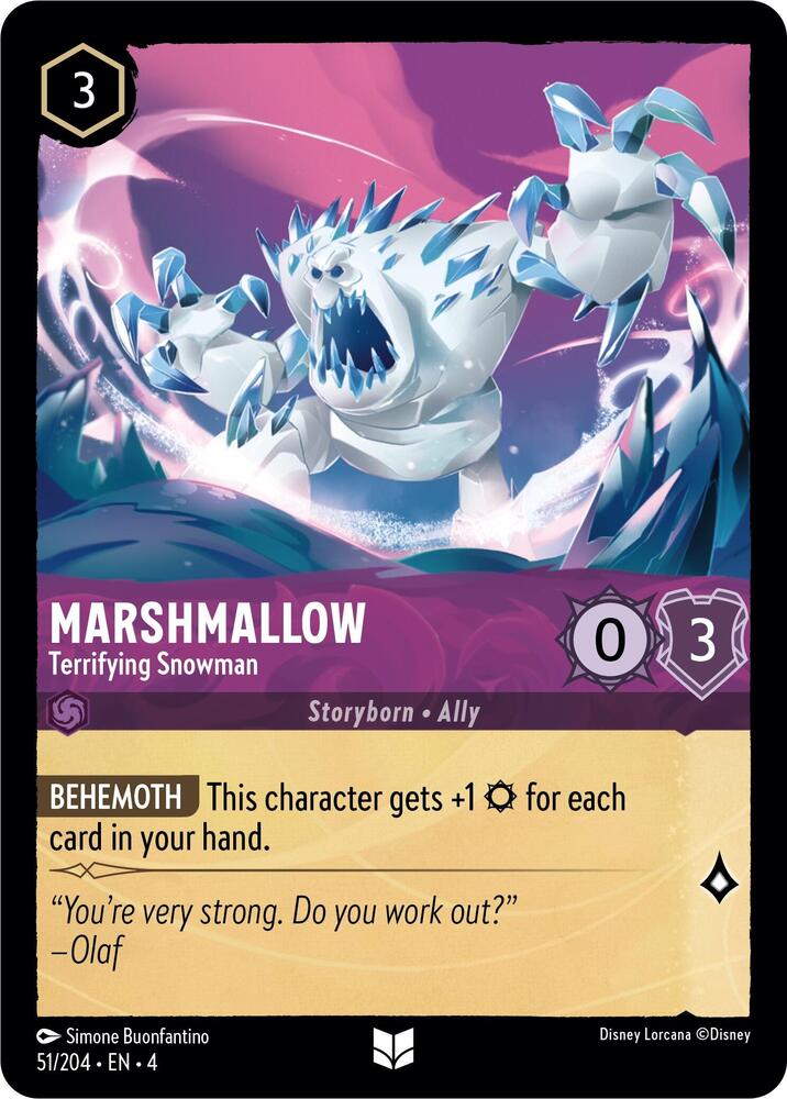 Marshmallow Terrifying Snowman 51/204 (Ursula's Return)  | Good Games Adelaide SA