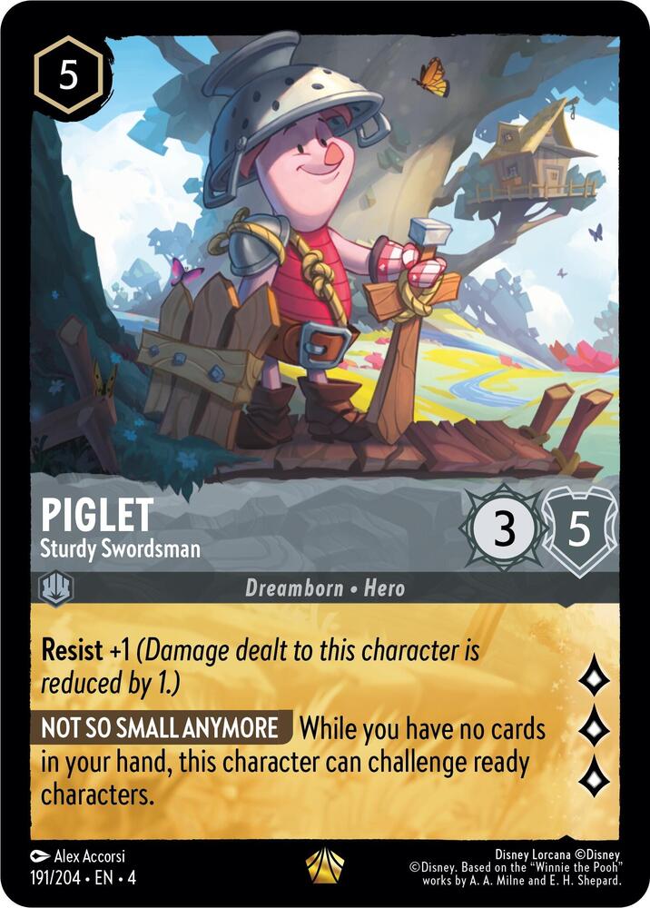 Piglet Sturdy Swordsman 191/204 (Ursula's Return)  | Good Games Adelaide SA