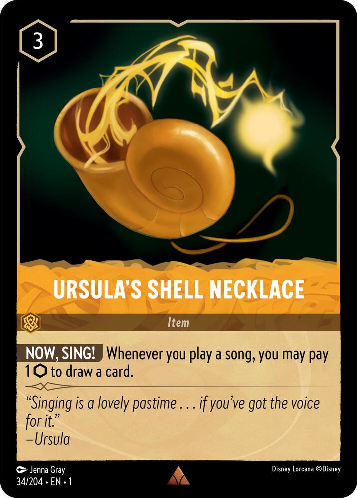 Ursulas Shell Necklace 34/204 (The First Chapter)  - Cold Foil | Good Games Adelaide SA