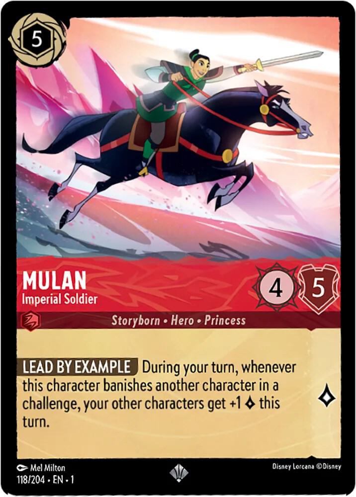 Mulan, Imperial Soldier 118/204 (The First Chapter)  - Cold Foil | Good Games Adelaide SA
