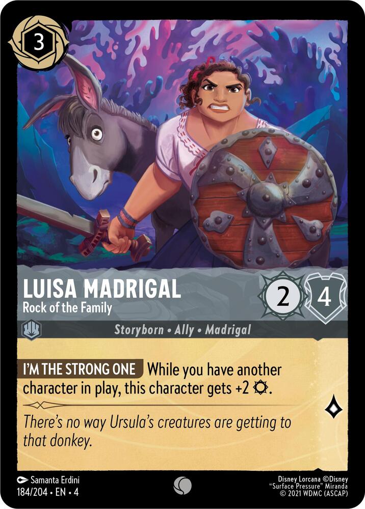 Luisa Madrigal Rock of the Family 184/204 (Ursula's Return)  - Cold Foil | Good Games Adelaide SA