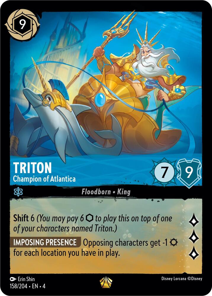 Triton Champion of Atlantica 158/204 (Ursula's Return)  - Cold Foil | Good Games Adelaide SA