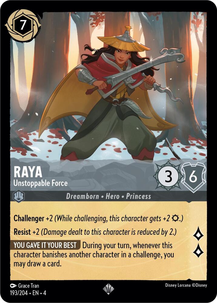 Raya Unstoppable Force 193/204 (Ursula's Return)  | Good Games Adelaide SA