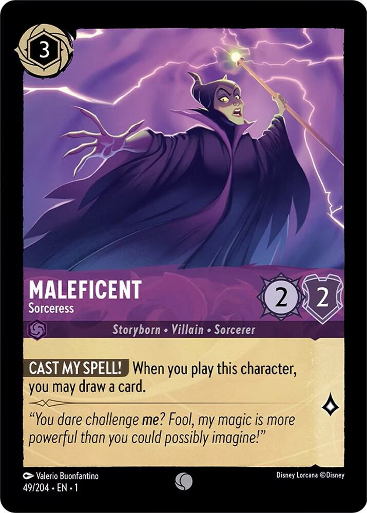 Maleficent Sorceress 49/204 (The First Chapter)  - Cold Foil | Good Games Adelaide SA