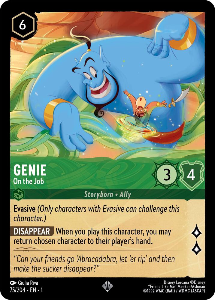 Genie On the Job 75/204 (The First Chapter)  - Cold Foil | Good Games Adelaide SA