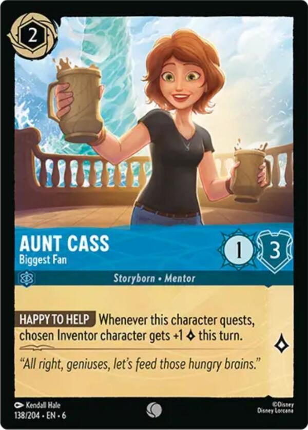 Aunt Cass Biggest Fan 138/204 (Azurite Sea)  - Cold Foil | Good Games Adelaide SA
