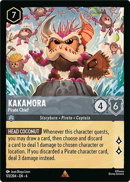 Kakamora Pirate Chief 172/204 (Azurite Sea)  | Good Games Adelaide SA