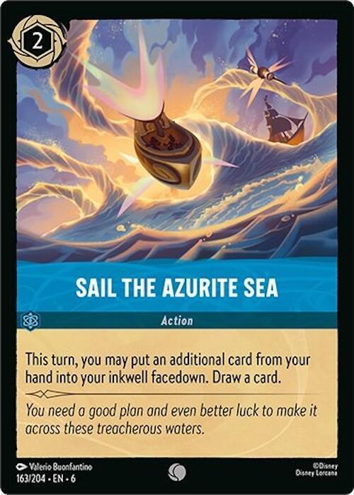Sail the Azurite Sea 163/204 (Azurite Sea)  - Cold Foil | Good Games Adelaide SA