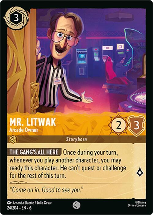 Mr Litwak Arcade Owner 24/204 (Azurite Sea)  - Cold Foil | Good Games Adelaide SA