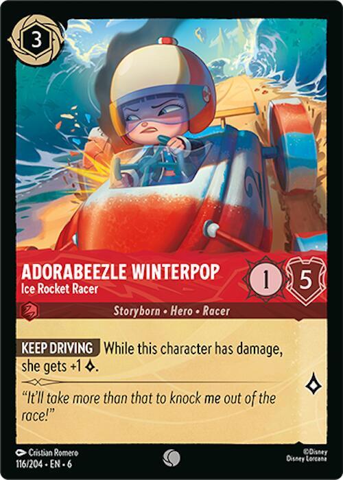 Adorabeezle Winterpop Ice Rocket Racer 116/204 (Azurite Sea)  - Cold Foil