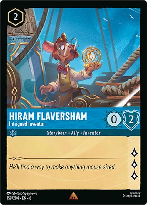 Hiram Flaversham Intrigued Inventor 159/204 (Azurite Sea)  - Cold Foil | Good Games Adelaide SA