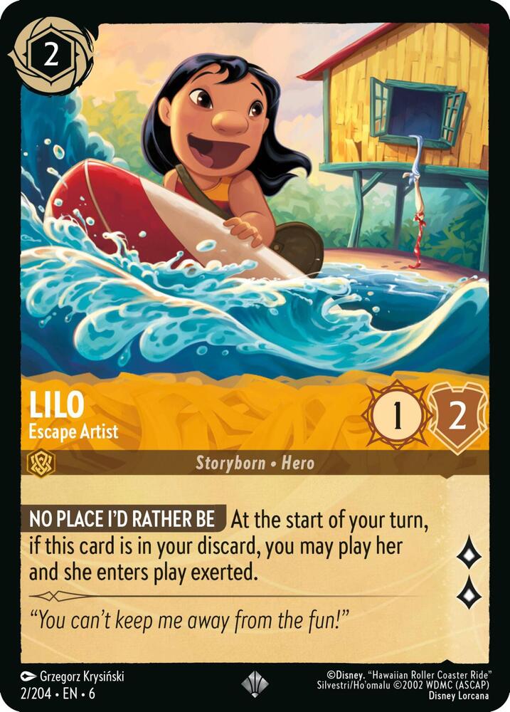 Lilo, Escape Artist 2/204 (Azurite Sea)  | Good Games Adelaide SA