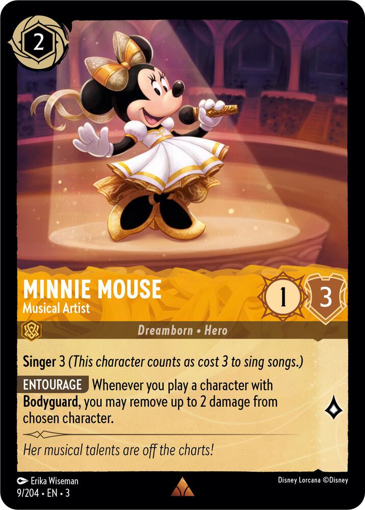 Minnie Mouse Musical Artist 9/204 (Into the Inklands)  | Good Games Adelaide SA