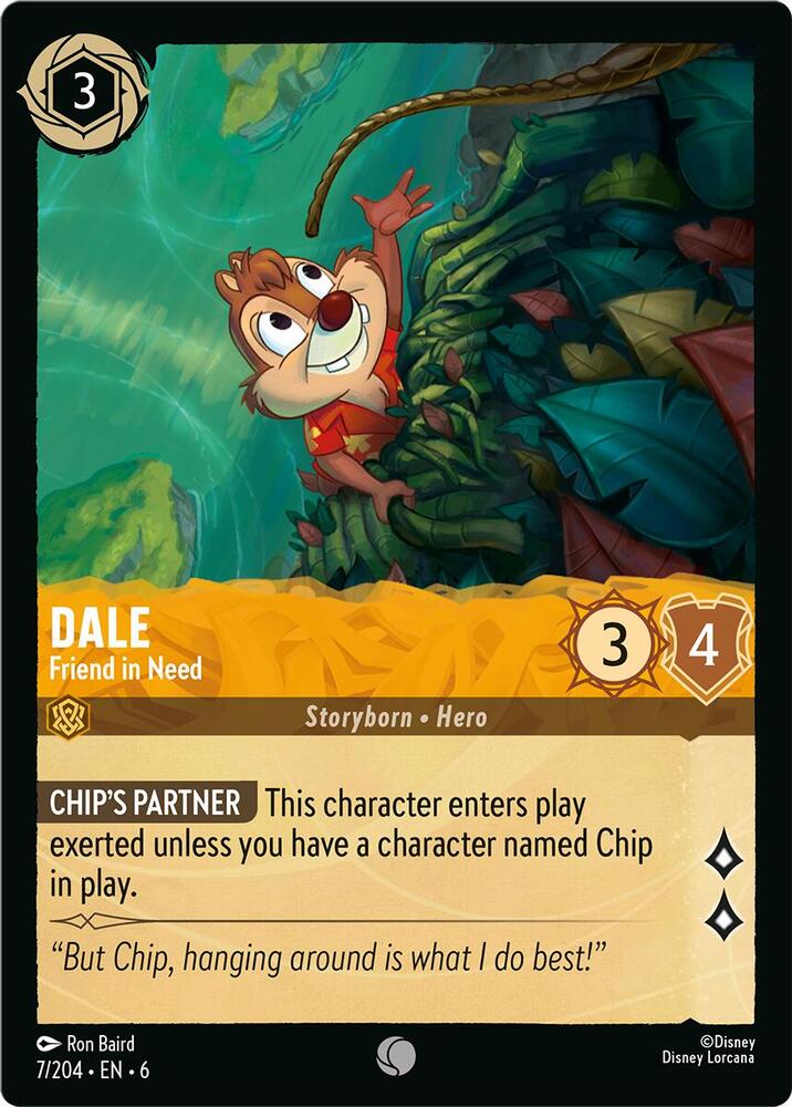 Dale Friend in Need 7/204 (Azurite Sea)  - Cold Foil | Good Games Adelaide SA