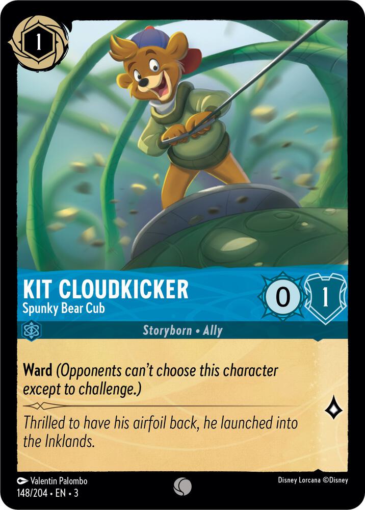 Kit Cloudkicker Spunky Bear Cub 148/204 (Into the Inklands)  - Cold Foil | Good Games Adelaide SA