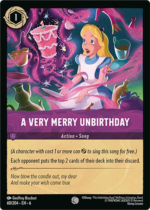 A Very Merry Unbirthday 60/204 (Azurite Sea)  - Cold Foil | Good Games Adelaide SA