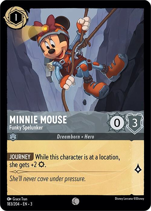 Minnie Mouse Funky Spelunker 183/204 (Into the Inklands)  | Good Games Adelaide SA