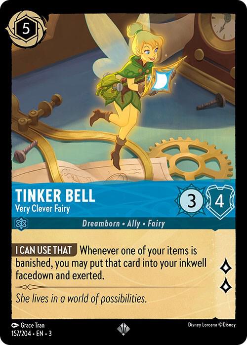 Tinker Bell Very Clever Fairy 157/204 (Into the Inklands)  | Good Games Adelaide SA