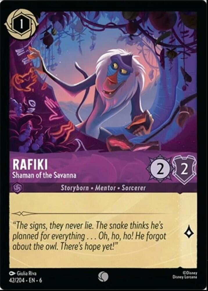 Rafiki Shaman of the Savanna 42/204 (Azurite Sea)  - Cold Foil | Good Games Adelaide SA