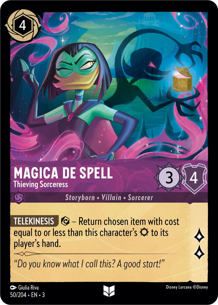 Magica De Spell Thieving Sorceress 50/204 (Into the Inklands)  - Cold Foil | Good Games Adelaide SA
