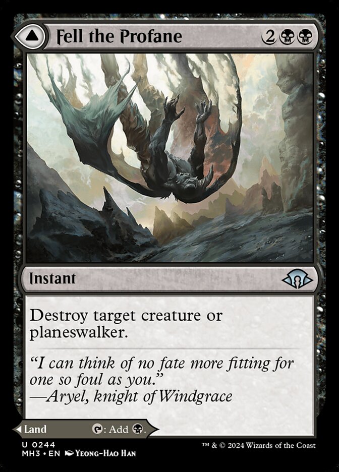 Fell the Profane 244 (Modern Horizons 3)  - Foil | Good Games Adelaide SA