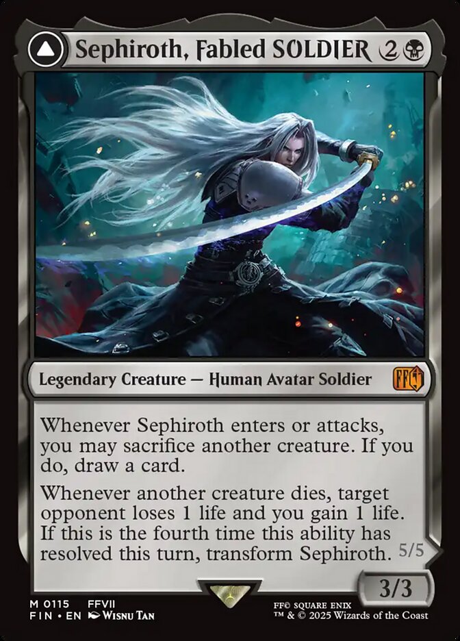 Sephiroth, Fabled SOLDIER // Sephiroth, One-Winged Angel 115 (FINAL FANTASY)  | Good Games Adelaide SA