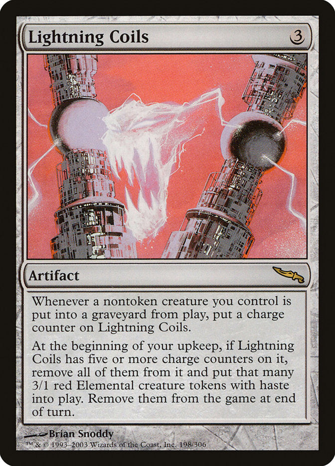 Lightning Coils 198 (Mirrodin)  - Foil | Good Games Adelaide SA