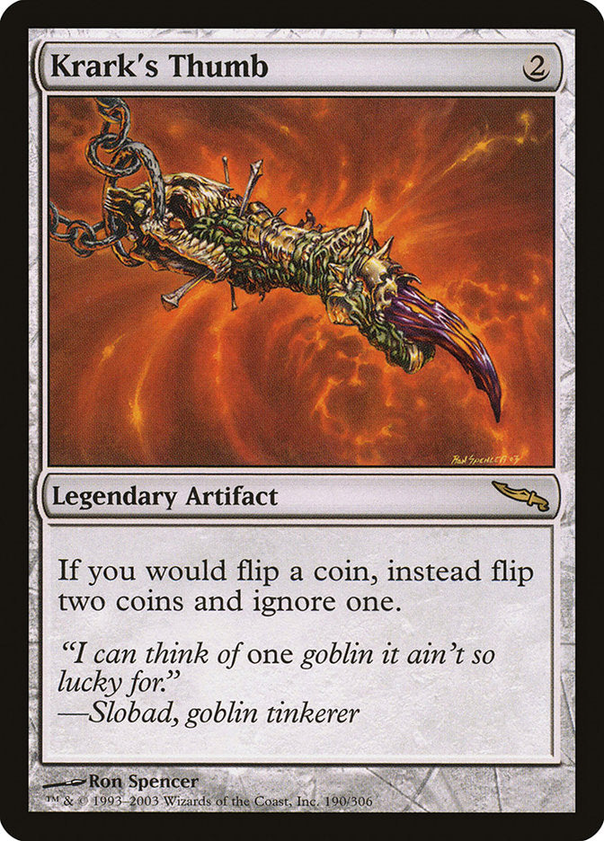 Krark's Thumb 190 (Mirrodin)  | Good Games Adelaide SA