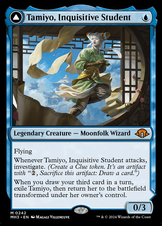 Tamiyo, Inquisitive Student // Tamiyo, Seasoned Scholar 242 (Modern Horizons 3)  | Good Games Adelaide SA