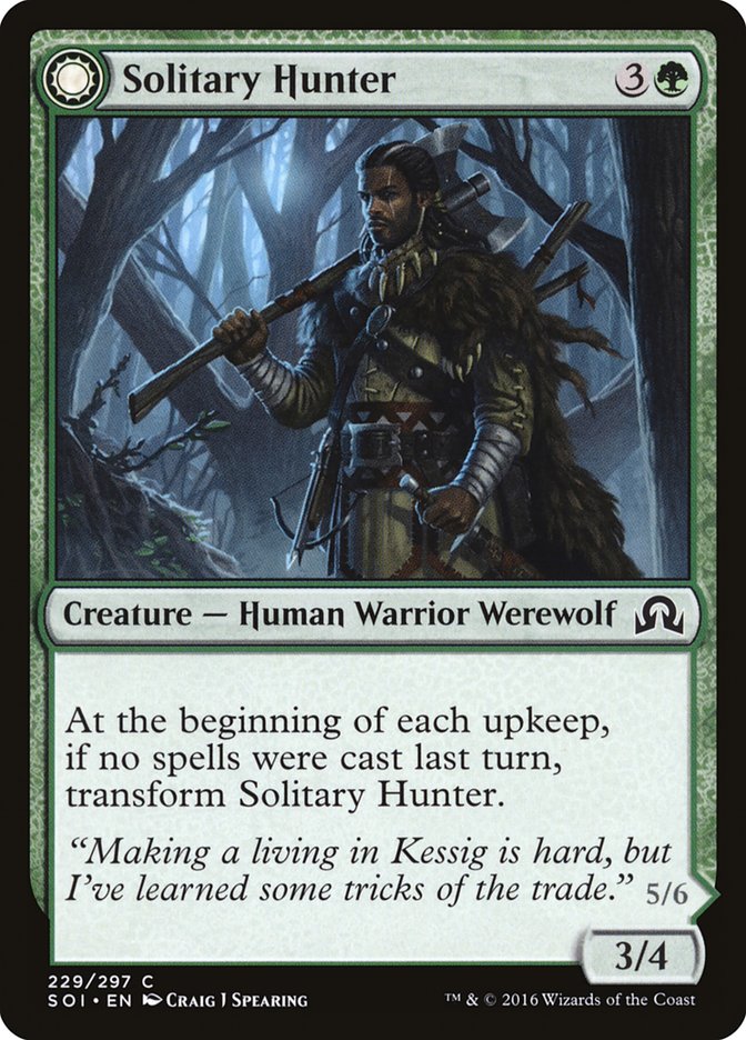 Solitary Hunter // One of the Pack 229 (Shadows over Innistrad)  | Good Games Adelaide SA