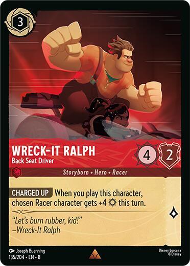 Wreck It Ralph Back Seat Driver 135/204 (Reign of Jafar)  | Good Games Adelaide SA