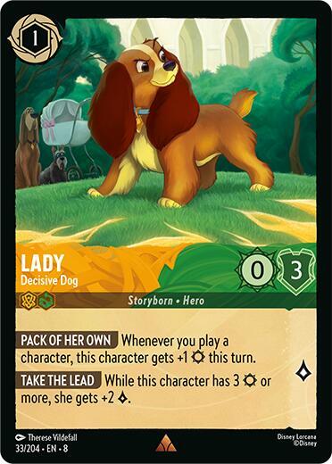 Lady Decisive Dog 33/204 (Reign of Jafar)  - Cold Foil | Good Games Adelaide SA