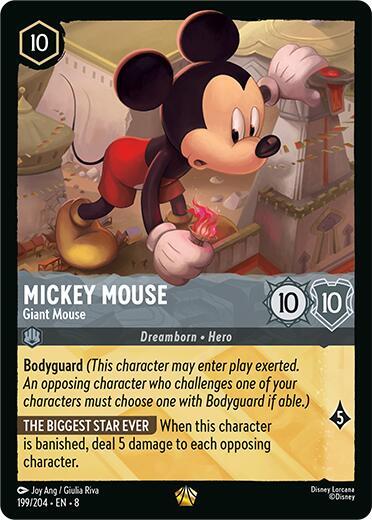 Mickey Mouse Giant Mouse 199/204 (Reign of Jafar)  | Good Games Adelaide SA