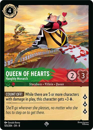 Queen of Hearts Haughty Monarch 105/204 (Reign of Jafar)  | Good Games Adelaide SA